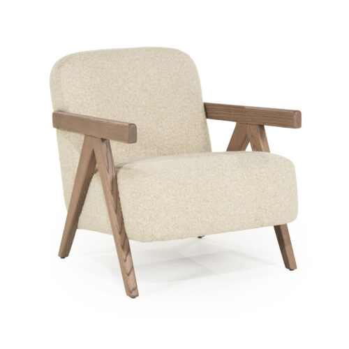 Fauteuil Francis Grove Bouclé - Beige
