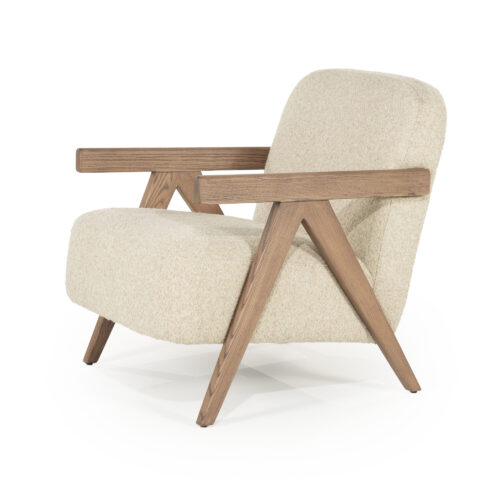 Fauteuil Francis Grove Bouclé - Beige - Afbeelding 8