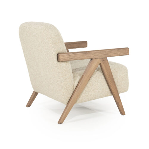 Fauteuil Francis Grove Bouclé - Beige - Afbeelding 14