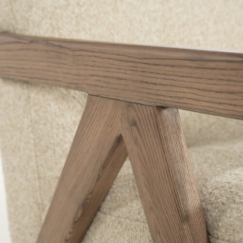 Fauteuil Francis Grove Bouclé - Beige - Afbeelding 6