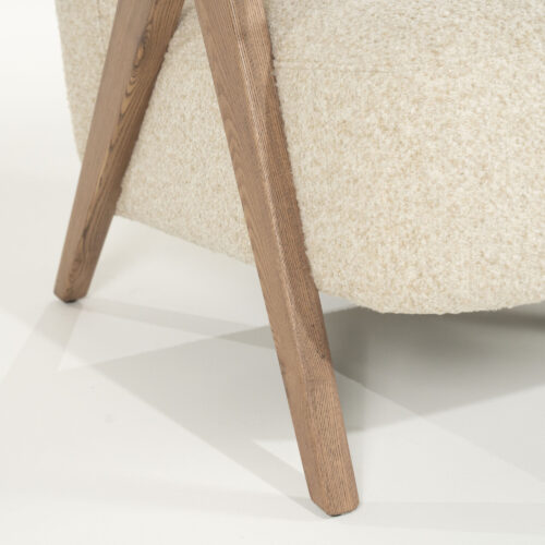 Fauteuil Francis Grove Bouclé - Beige - Afbeelding 3