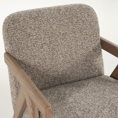 Fauteuil Francis Grove Bouclé - Beige - Afbeelding 24