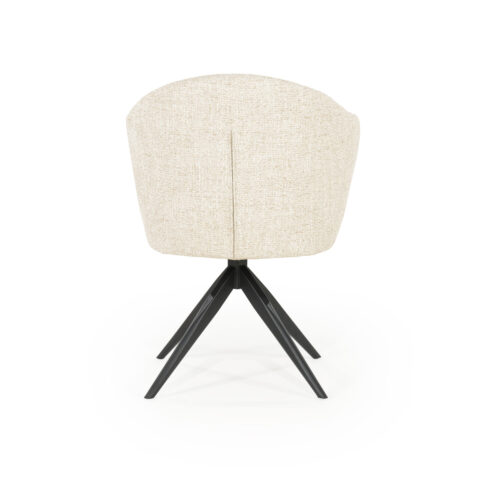 Draaibare Eetkamerstoel Connor kleur Beige - Afbeelding 11