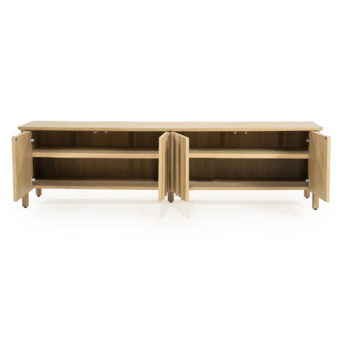 TV meubel Jake Eikenhout 183 cm - naturel - Afbeelding 3