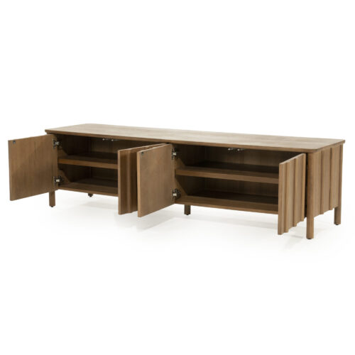 TV meubel Jake Eikenhout 183 cm - bruin - Afbeelding 6