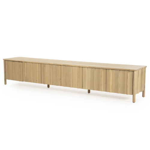 TV meubel Jake Eikenhout 264 cm - naturel - Afbeelding 3