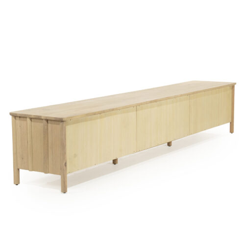 TV meubel Jake Eikenhout 264 cm - naturel - Afbeelding 4