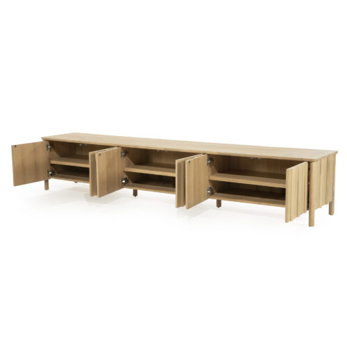 TV meubel Jake Eikenhout 264 cm - naturel - Afbeelding 7