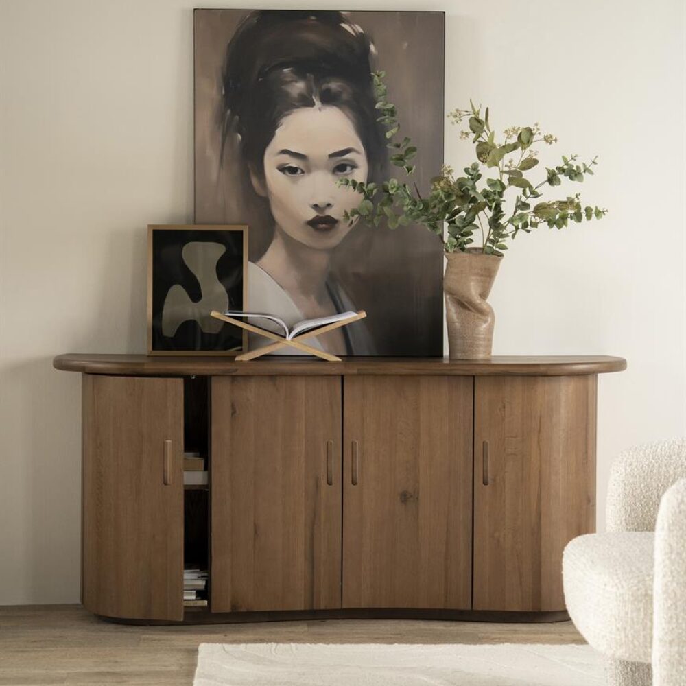 Dressoir Josh Eikenhout 180cm - Bruin