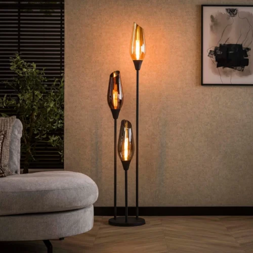 Vloerlamp Cocoon Mix Glass 3-lamps - 35 x 168 cm