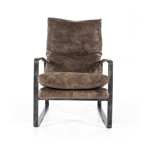 Fauteuil Lex - Donkerbruin vintage leer - Afbeelding 20