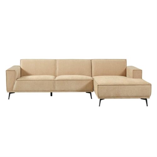 2,5-zits Loungebank Leeds - Beige (Lounge Rechts)
