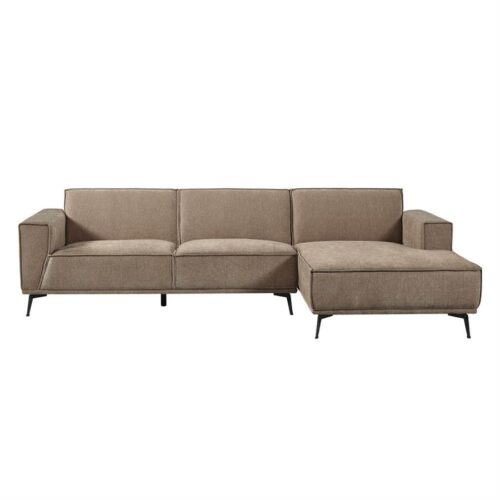 2,5-zits Loungebank Leeds - Bruin (Lounge Rechts)