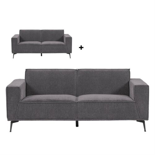 2,5-zits plus 3-zits bank Leeds - Blauw
