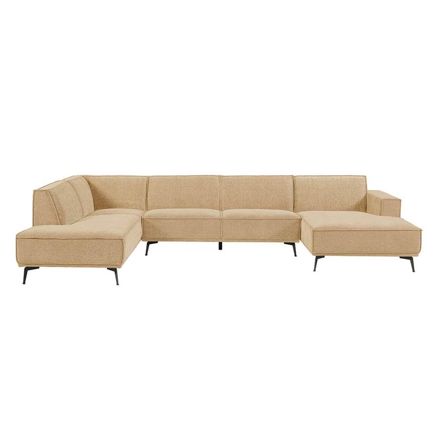 2,5-zits Lounge/Hoekbank Leeds - Touch Beige (Lounge Rechts)