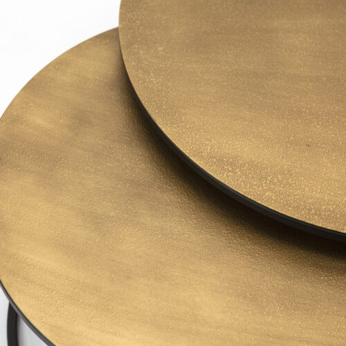 Salontafel Setto groot, set van 2 stuks - Goud - Afbeelding 6