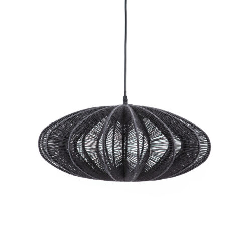 Hanglamp Nimbus Metaal en touw - Zwart - Afbeelding 8