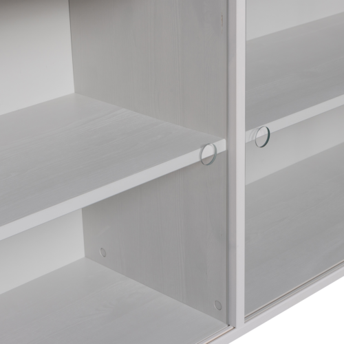 Opzetkast Klink t.b.v. TV-meubel Klink, Grenen, 200cm, kleur Mist - Afbeelding 7