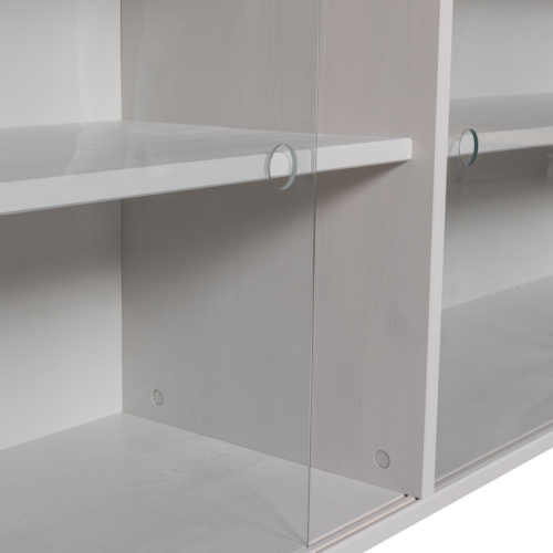 Opzetkast Klink t.b.v. TV-meubel Klink, Grenen, 200cm, kleur Mist - Afbeelding 8