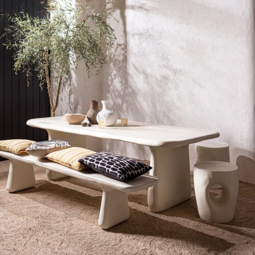 Organische Bijzettafel Mica 40cm - Naturel - Afbeelding 3