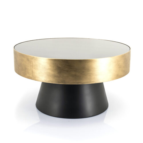 Salontafel Bunga groot - zwart/goud - Afbeelding 11
