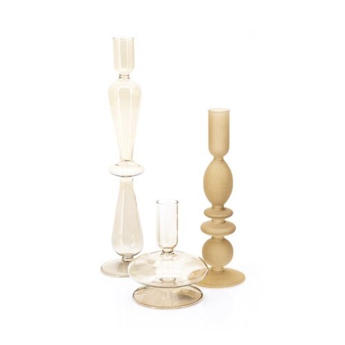 Kaarsenhouder Aurora set van 3 stuks - Beige - Afbeelding 17