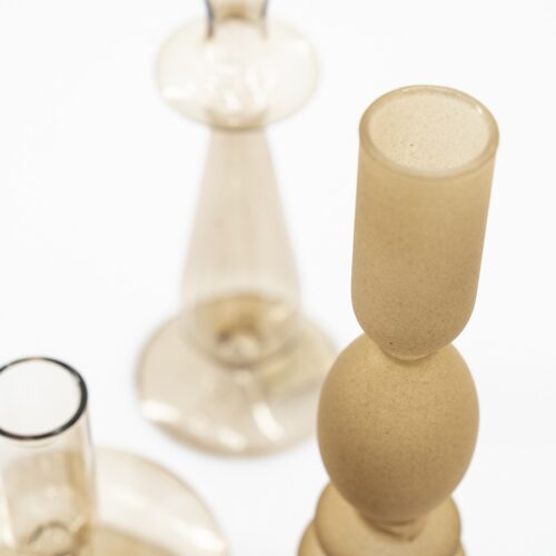 Kaarsenhouder Aurora set van 3 stuks - Beige - Afbeelding 18