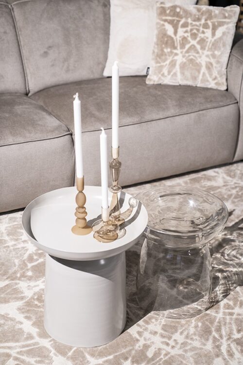 Kaarsenhouder Aurora set van 3 stuks - Beige - Afbeelding 23