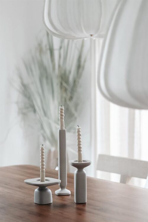 Kaarsenhouder Squand groot - Beige - Afbeelding 9