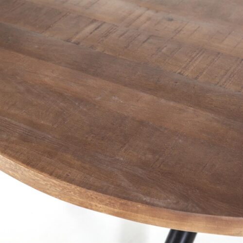 Ronde Eettafel Oscar mangohout met kruispoot Naturel 150cm - Afbeelding 22