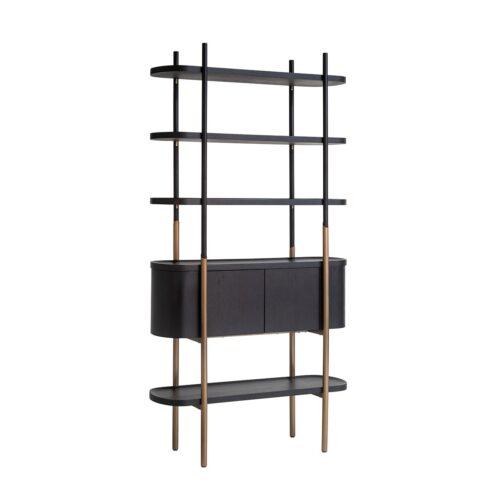 Wandkast Jameson 2-deuren 4-planken (Charcoal)