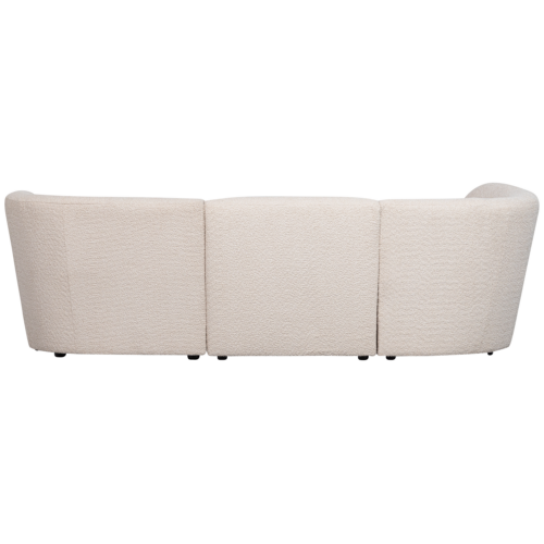 Coco 3-zits ronding links bouclé creme - Afbeelding 5