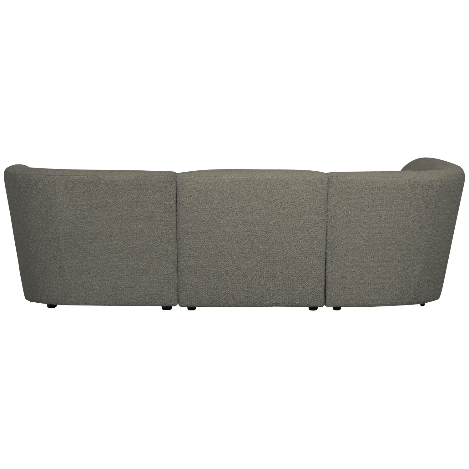 Coco 3-zits ronding links bouclé warm groen - Afbeelding 2