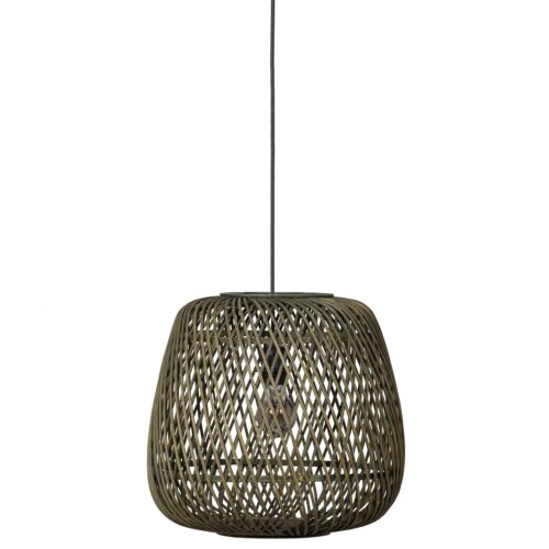 Hanglamp Moza Gevlochten bamboe / rotan Ø36cm