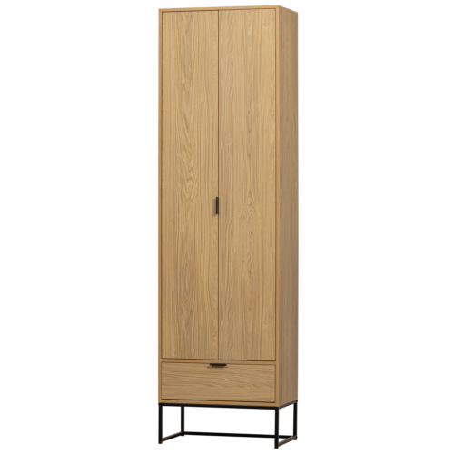 Opbergkast Silas Eiken, 210 x 60cm, kleur Naturel
