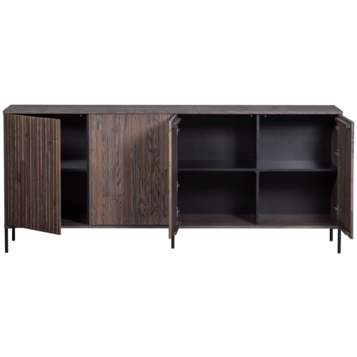 Dressoir New Gravure 200cm - Espresso - Afbeelding 5