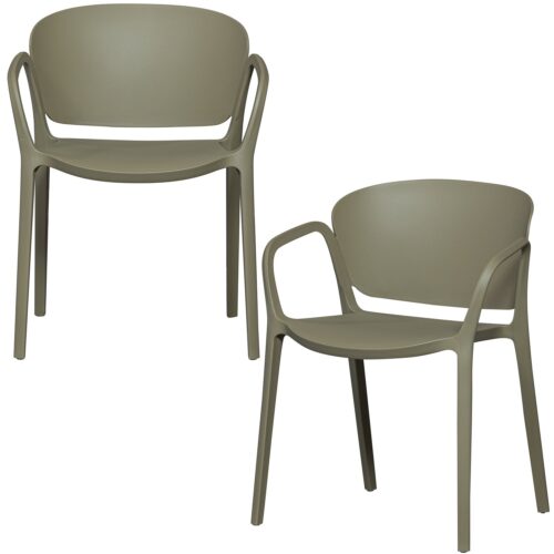 Tuinstoel Bent Kunststof - Groen - Afbeelding 9