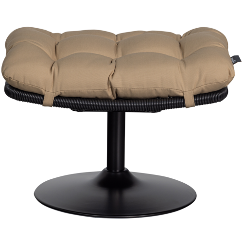 Tuinhocker Vive Outdoor Rattan Zand / Zwart - Afbeelding 3
