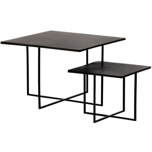Bijzettafel Olan Set van 2 stuks - Warm Bruin