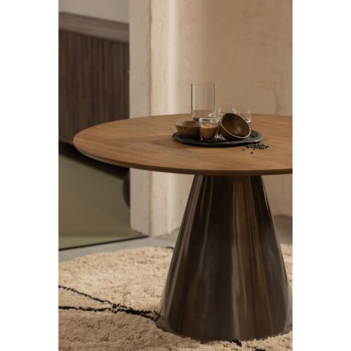 Ronde Eettafel Maggie Mangohout, 120cm - Afbeelding 3