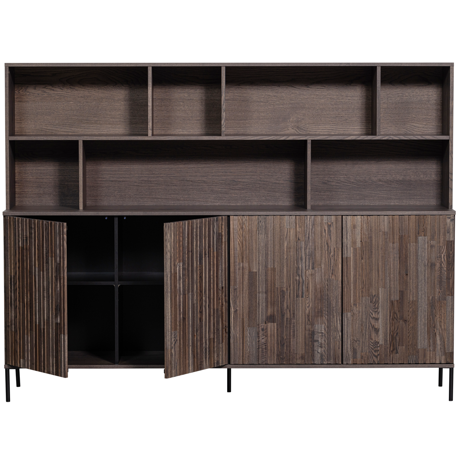 Wandkast New Gravure 150 x 200cm - Espresso - Afbeelding 6