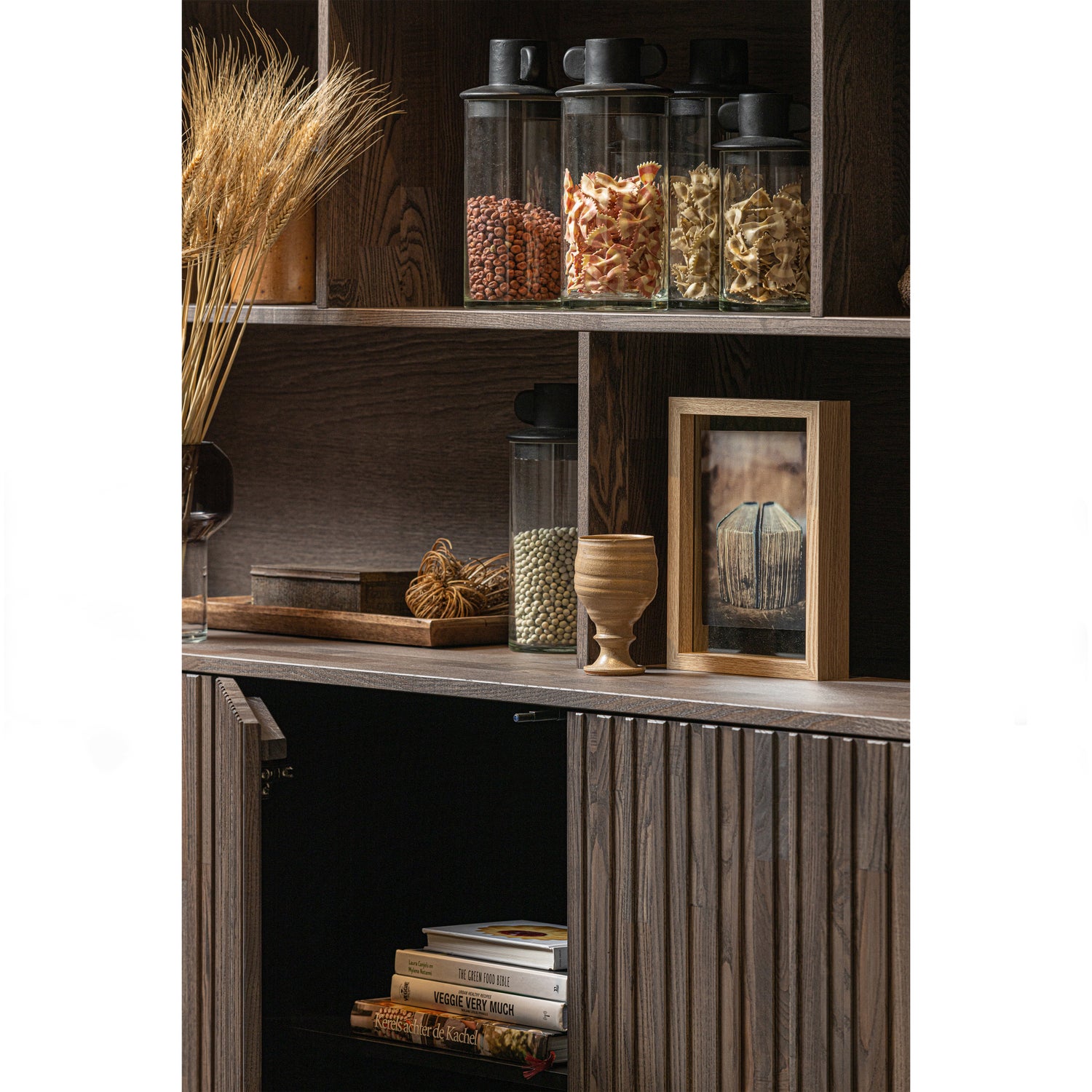 Wandkast New Gravure 150 x 200cm - Espresso - Afbeelding 5