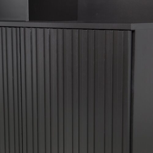 Wandkast New Gravure 150 x 200cm - Zwart - Afbeelding 7