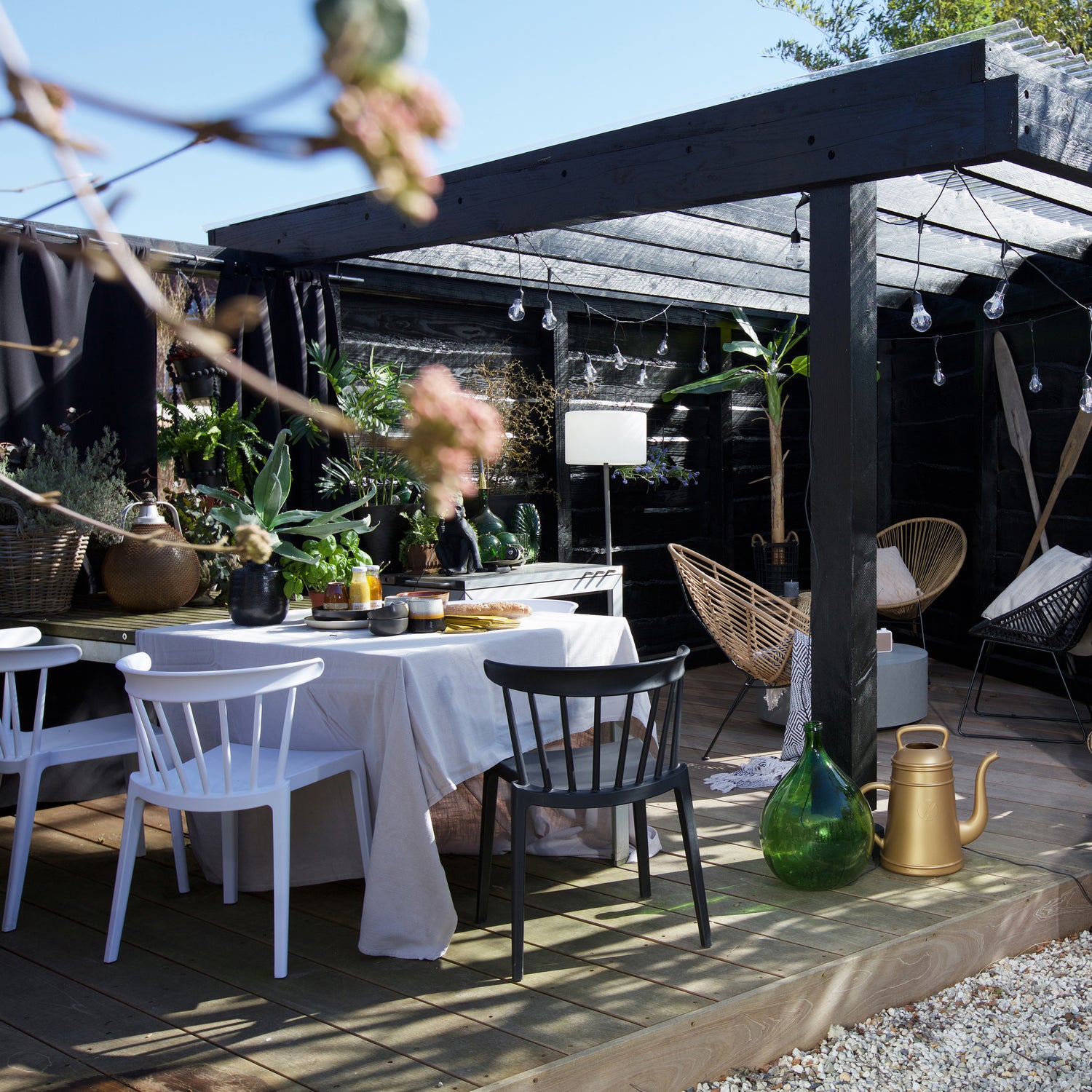 Tuin / Eetkamerstoel Bliss - Zwart - Afbeelding 8