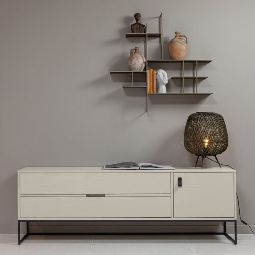 TV-meubel Silas Grenen 180cm - Dust - Afbeelding 2