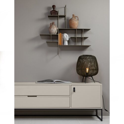 TV-meubel Silas Grenen 180cm - Dust - Afbeelding 3