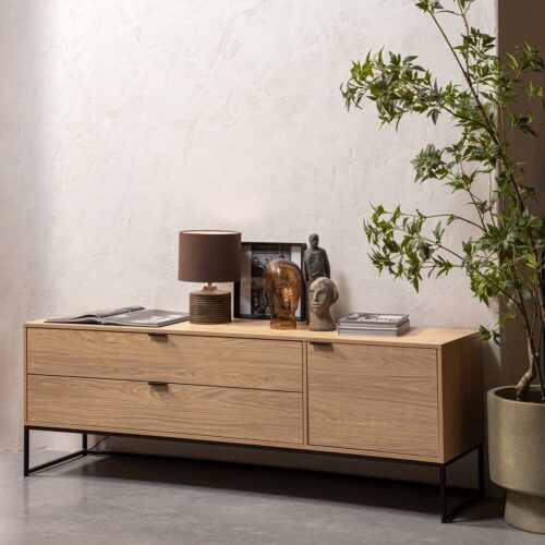 TV -meubel Silas Eiken 180cm - Naturel - Afbeelding 2