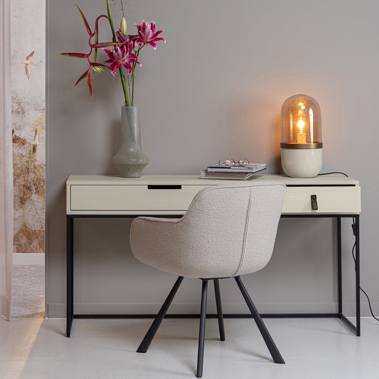 Sidetable Silas Grenen, 140cm, kleur Dust - Afbeelding 2