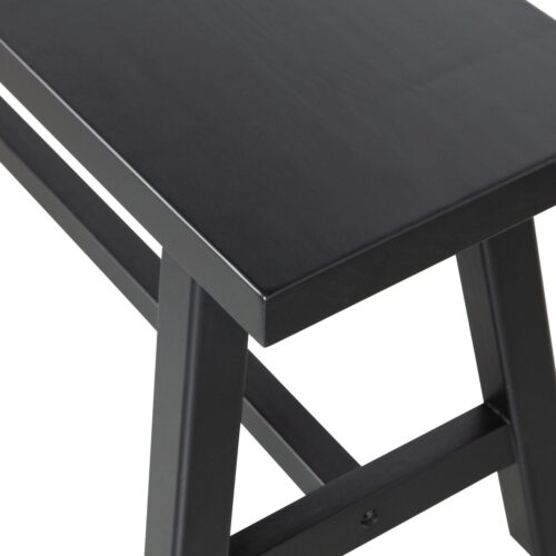 Eetkamerbank Imme Grenenhout 110cm, kleur Zwart - Afbeelding 5