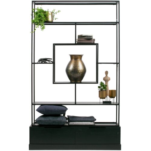 Wandkast Fons, kleur Zwart - Afbeelding 5